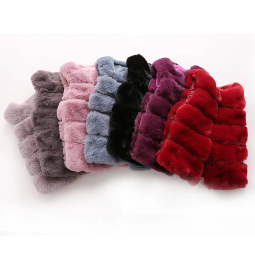 2024 Boys and Girls Baby Kids Hair Sweater Thick Hair Jacket Vest Fashion Casual Baby Warm Vset Casual All-match