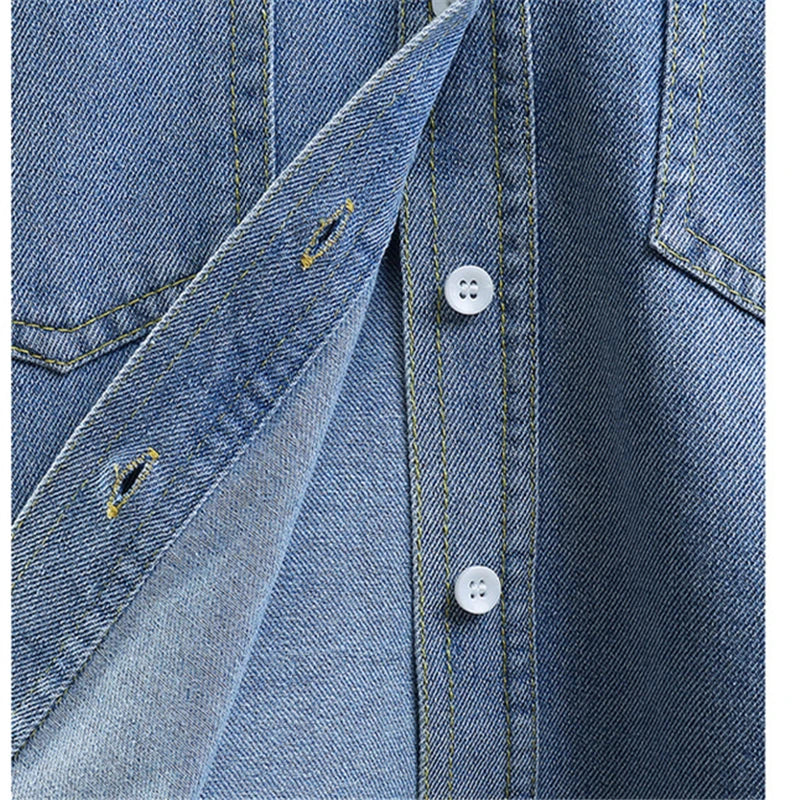 Brief Style Baby Girls Casual Vintage Blue Denim Jacket Coat Age 2 To 9 Years Old Kids Child Solid Spring Autumn Jeans Outfit